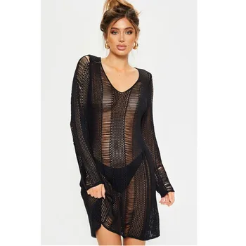 

Women's Beach Tunic Sun Coverup Kaftan Praia Plus Size Pareo Bikini Beachwear Output Swimming Dress Cover Up Sarong Swimsuit