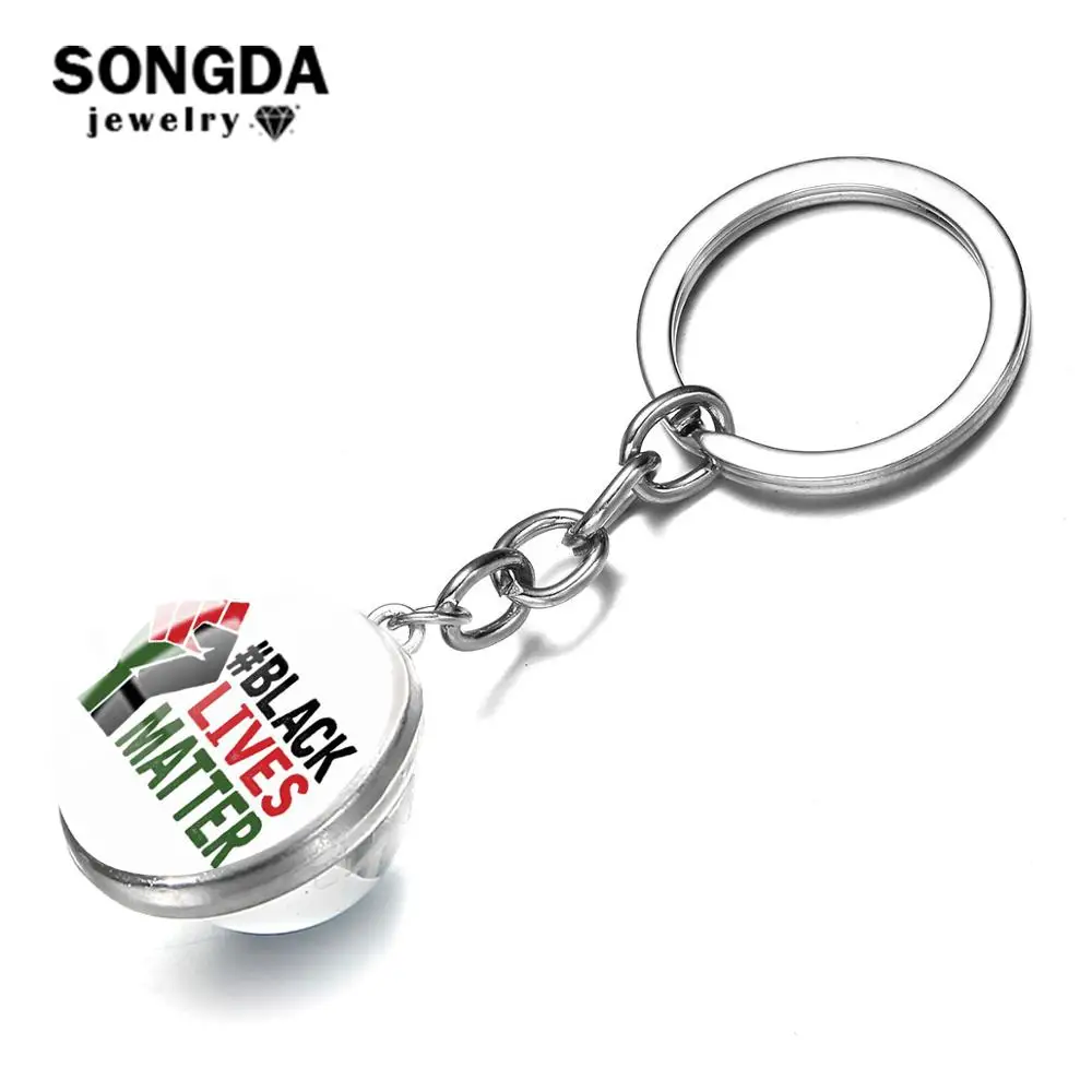 SONGDA брелок для ключей нет справедливости Нет мира черная живая материя в