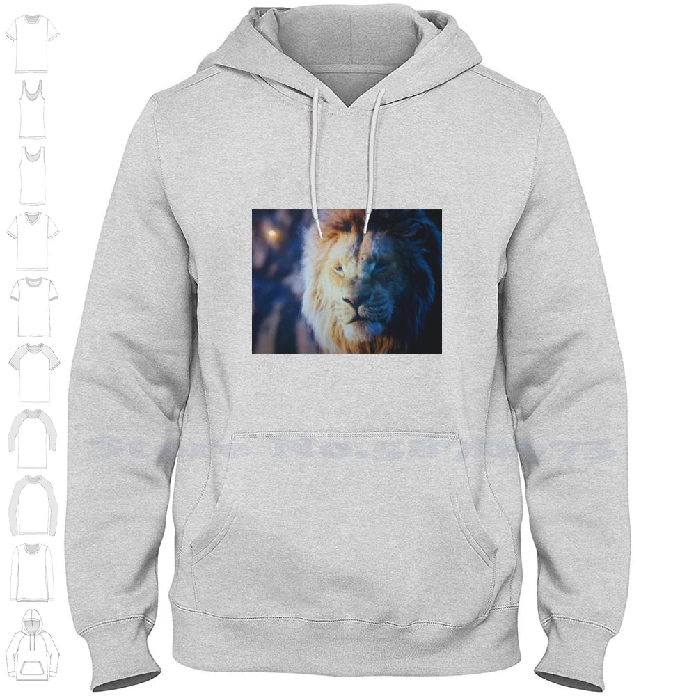 The King Of The Jungle Felpe Con Cappuccio Felpa Per Uomo Donna Sleeve Top Phone Wallet Table Case Spirale Book