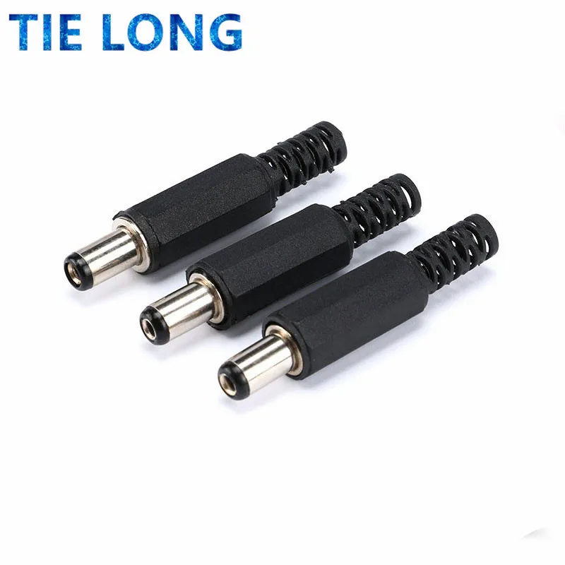 DC Plug Male Electrical Socket Outlet DC-022 DC-005 DC-022B DC Outlet 5.5X2.1MM 5.5*2.1 5.5x2.5mm 5.5x2.5 5.5*2.1mm 10Pcs dc plug socket