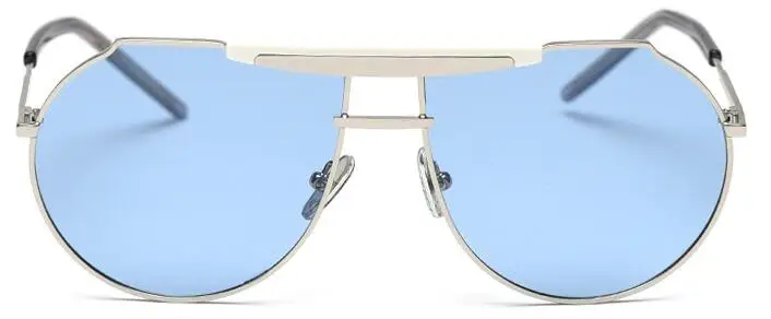 C21silver white blue Новинка Pilot, поляризационные солнцезащитные очки, модные брендовые дизайнерские роскошные солнцезащитные очки из сплава с желтым мостом для женщин и мужчин, тонированные линзы - Цвет линз: C21silver white blue