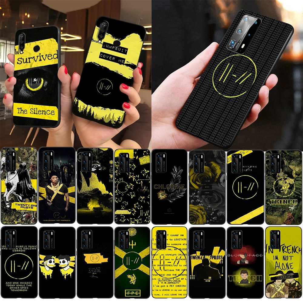 Мягкий силиконовый чехол Z202 Twenty One Pilots для Huawei P8 P9 Lite 2016 2017 P Smart Z Plus 2019 из ТПУ |