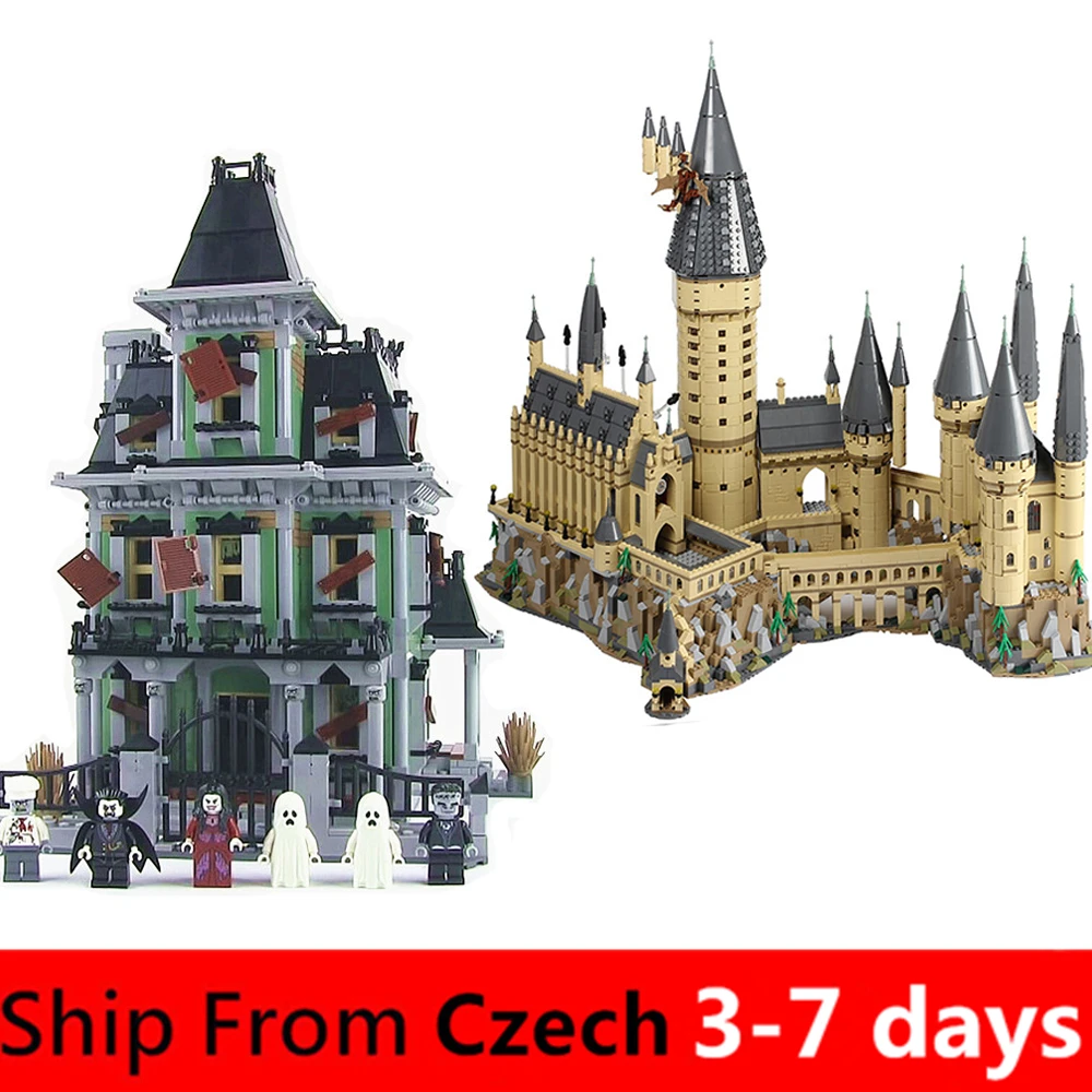 

16060 Movie Harry Magic Creator Hogwart Castle House Building Blocks Princess Friends Compatible 71040 71043 Toys for Bricks