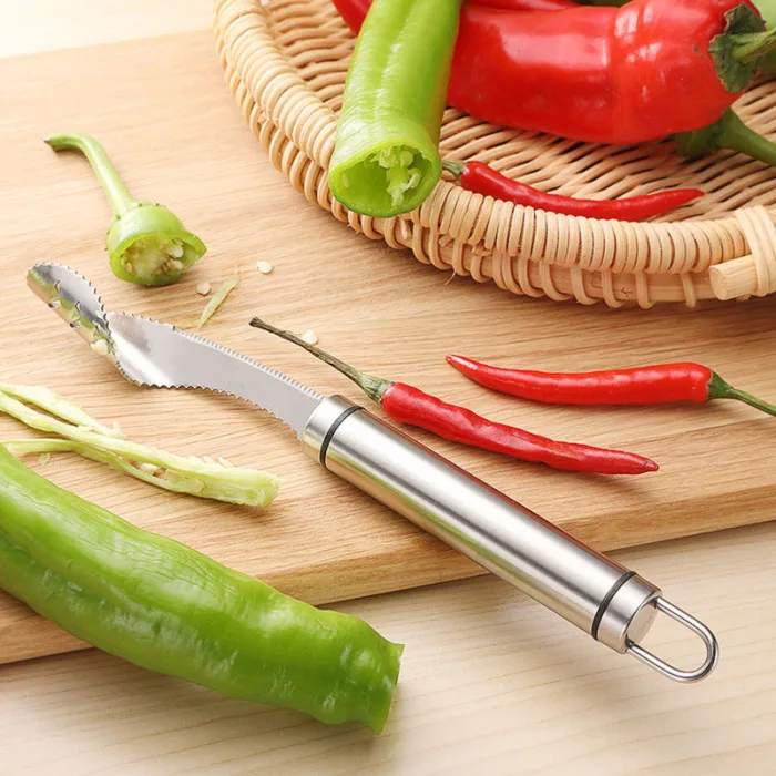 Jalapeno перец чили Corer Remover Нержавеющая сталь Corer многофункциональный фруктовый инструмент TB распродажа