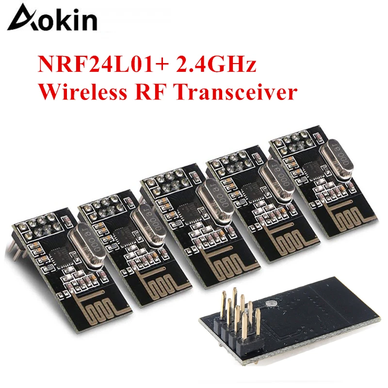 Беспроводной Радиочастотный трансивер Aokin NRF24L01 + 2 4 ГГц модуль беспроводной