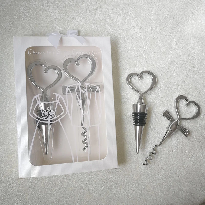 Sacacorchos con combinación botella de vino, abridor tapón para novia y novio, de mesa de boda, 60 par/lote, venta al por mayor|corkscrew opener|wine bottle openercorkscrew wine - AliExpress