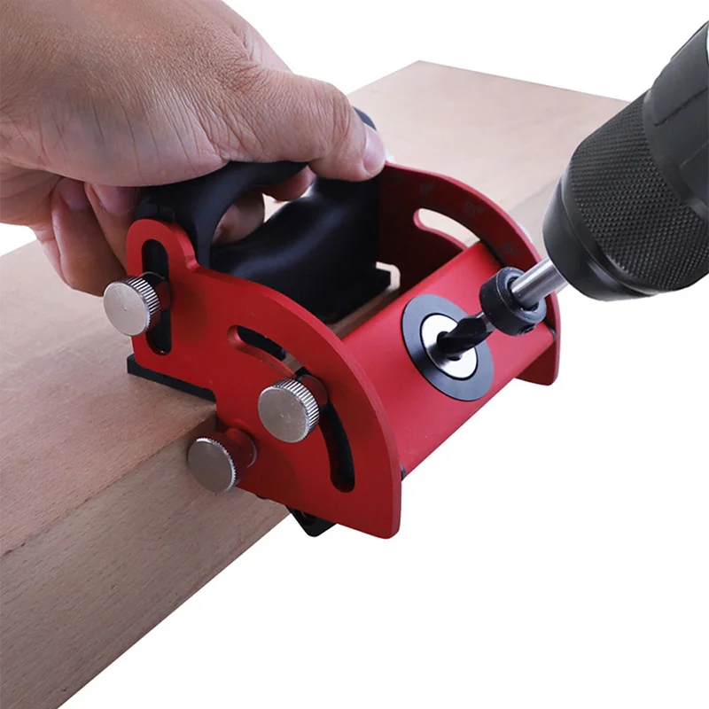 Localizador De Perforación De Agujeros Para Carpintería 3 En 1, Posicionador De Punzón De Aleación De Aluminio, Plantilla De Guía De Pieza De Madera Con Compra Barata En