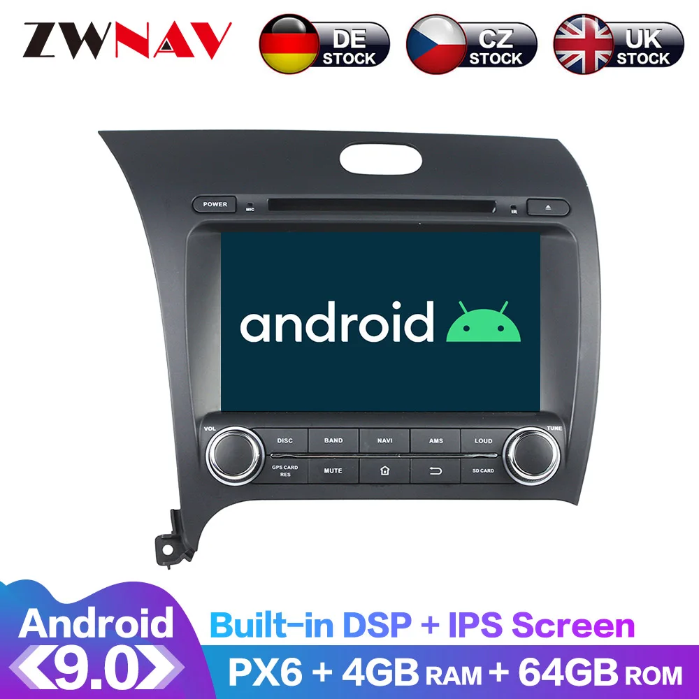 

Android 9.0 IPS Screen PX6 DSP For Kia CERATO K3 FORTE 2013 2014 - 2017 Car DVD Player GPS Multimedia Player Radio Audio Stereo