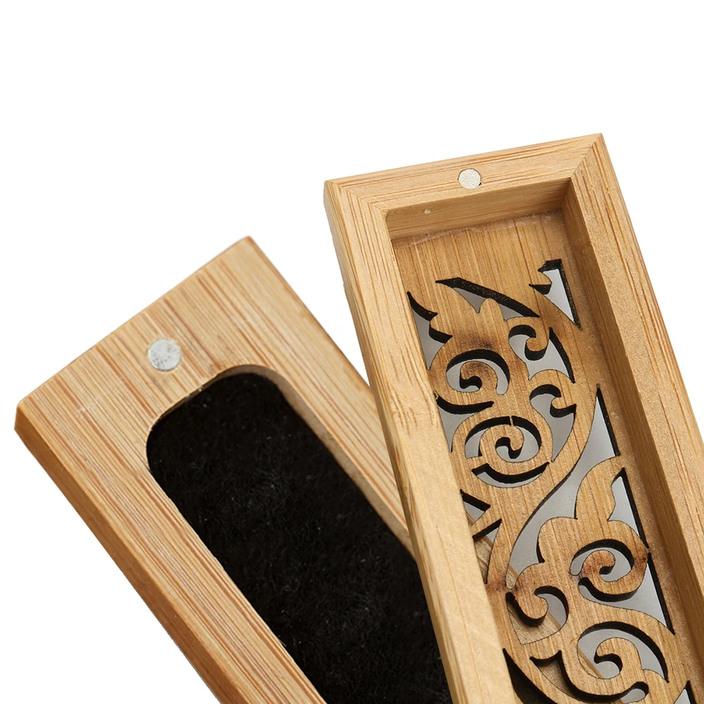 

Bamboo Incense Burner Hand Carving Hollow Stick Incense Base Plate Holder Joss Stick Box Lying Censer for Home Decor Living Room