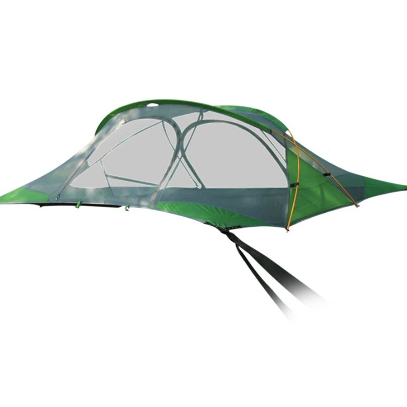 Camping Hammock with Mosquito Mesh, Suspended Tent, Aluminum Pole, Waterproof, Ultralight Hanging Tree Tent