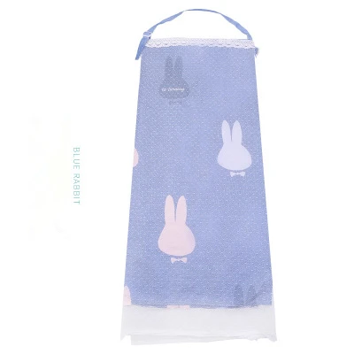 Антибликовое покрытие для грудного вскармливания для мамы, милое кружевное покрытие для кормления, дышащие мужские трусы большого размера 72*110 см, одежда для ухода за ребенком - Цвет: blue rabbit
