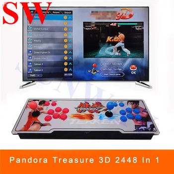 

3D Game Joystick Console 2448 In 1 Games Arcade Console wth Acrylic Panel Mini Home Game Machine HDMI&VGA Fot Home TV Laptop