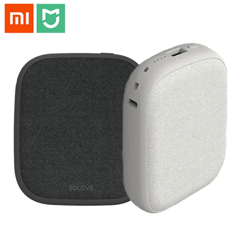 SOLOVE 10000mAh Беспроводное зарядное устройство QI Dual USB быстрая зарядка внешний