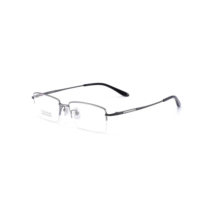 

Width-145 Pure Titanium Glasses Frame Men Half Rim Eyewea Classic Square Optical Myopia Prescription Eyeglasses Frames Oculos