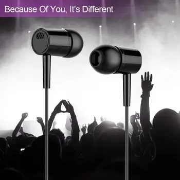 

3.5mm headphones stereo high fidelity sound earplugs noise reduction music game for Samsung smartphones earphone