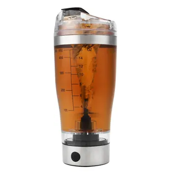 

Electric Smart 450ml Protein Shaker Blender Mixer Water Bottle Cup Tea Milk