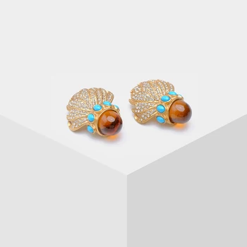 

Amorita boutique Badminton design fashion clip earrings