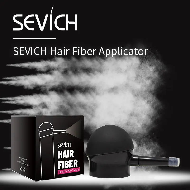 Sevich 2 шт./лот, 10 цветов, набор волокон для наращивания волос, продукт для выпадения волос, кератиновые порошки, лечение роста волос с аппликатором