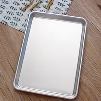 33*45*2.5 CM Kitchen Storage Trays Pan Stainless Steel Rectangle Food Cake Bread Baking Plates Household Bakeware Cooking Tools 1