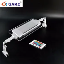 Gako аквариумная лампа 2 способа установки гибкий с RGB пультом дистанционного управления Светодиодный светильник с зажимом