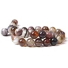 Natural coffee Botswana Agates bead Spacer Loose stripe agat Beads 6 8 mm Round Gem Stone beads DIY For bracelet jewelry making ► Photo 3/6