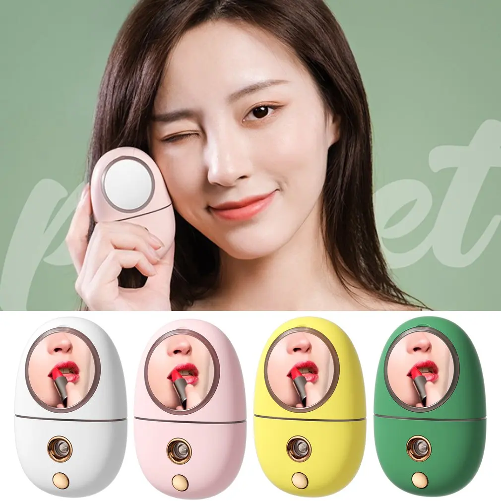 Mirror Spray Moisturizer Handheld Mini Water Replenishment Instrument USB Facial Beauty Nano Humidifier | Красота и здоровье