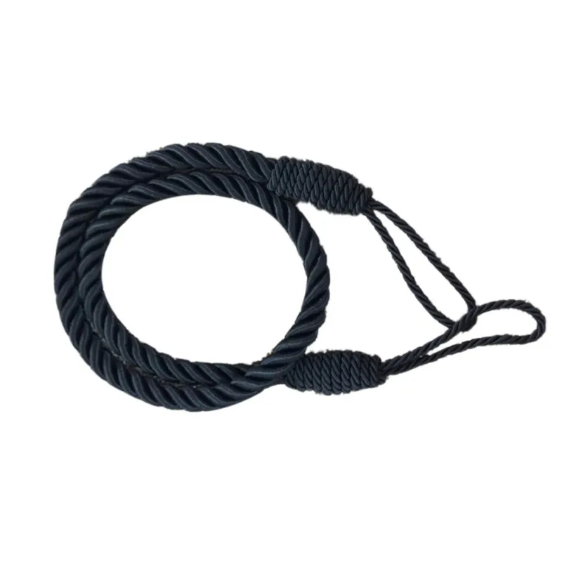 8P2pcs/set Soft Free Installation Curtain Strap Polyester Weave Rope Curtain Tie Backs Home Decoration Accessories Modern CM - Цвет: Цвет: желтый