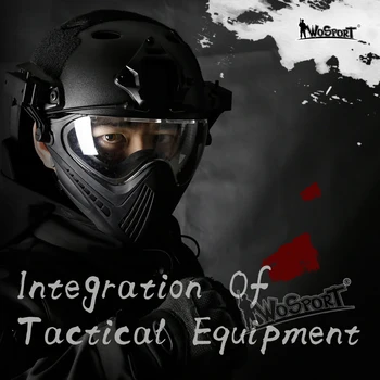 

Professional Military Airsoft Shooting Helmet Full Face Army Tactical Helmet with Mask Hunting Wargame Protective Helmets