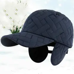 Осенне-зимняя бейсбольная кепка для мужчин, спортивная бейсболка, мужские утолщенные теплые шапки-ушанки, шапка для папы, русская теплая