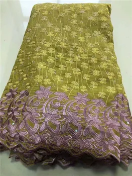 

Nice party dress cloth African cotton lace Swiss voile lace fabric for sewing VCH17(5yards/lot) multi color