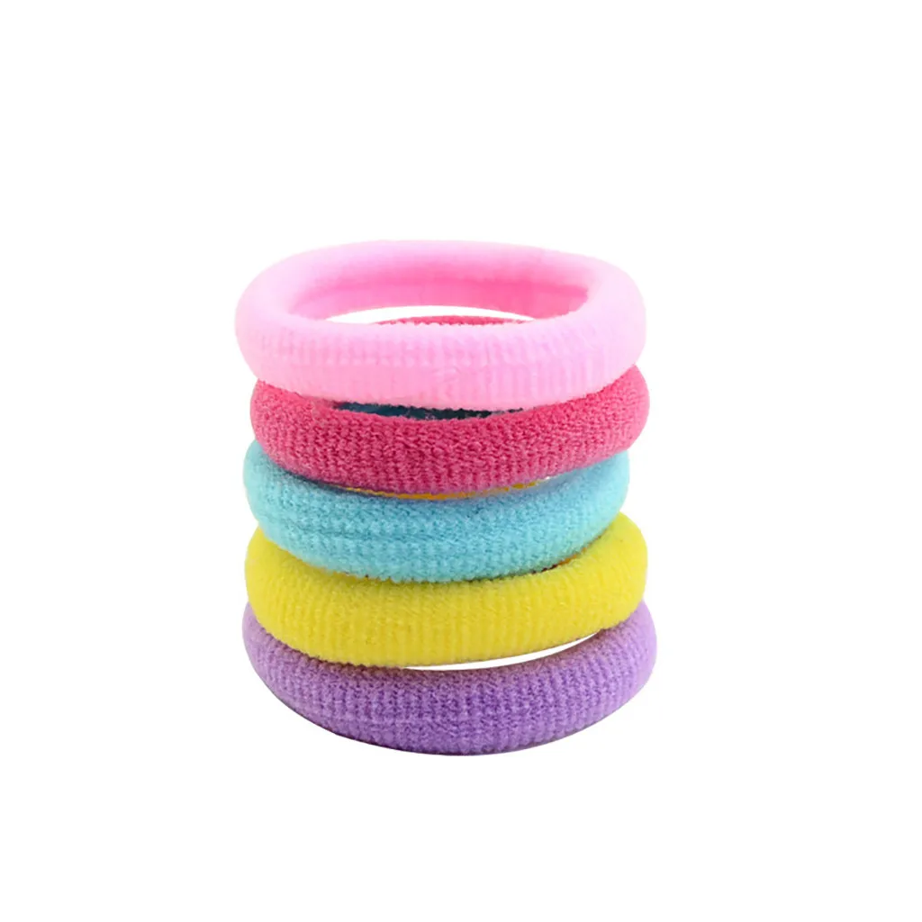 50Pcs Hair Band Ties Rope Ring Elastic Hairband Ponytail Holder for Girls Hair Accessories#YL5