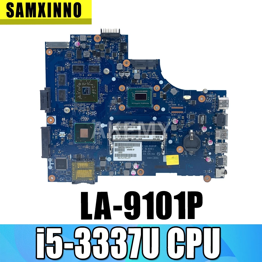 SAMXINNO VAW01 LA-9101P для DELL inspiron 15R 3521 5521 материнская плата ноутбука с i5-3337U CPU HD8730M 2 Гб