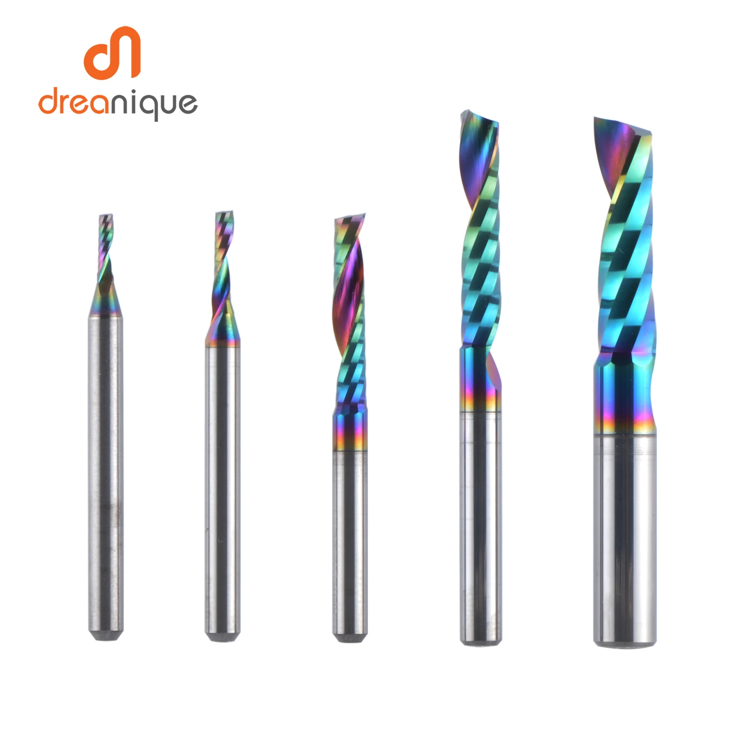 1pc AAAAA single flute Carbide spiral end mill 3.175 ,4 ,5 ,6mm