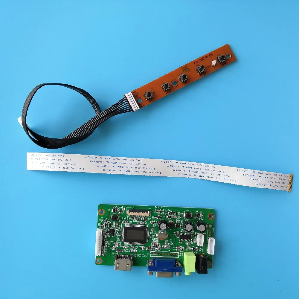 ЖК-дисплей для N156BGE-E32 DIY 30Pin комплект VGA плата контроллера EDP HDMI драйвер монитора светодиодный EDP 15," 1366X768