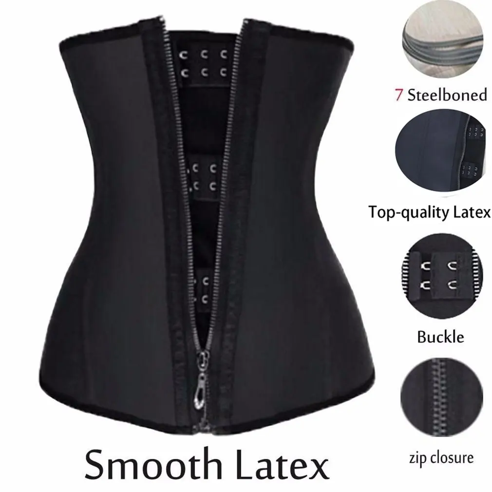 

Women Waist Trainer Belt Body Shaper Breathable Tummy Control Belt Underbust Corset With Zipper Slimming Girdle Shapwear