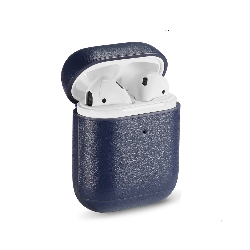 Для AirPods чехол из кожи высокого качества Беспроводные наушники защитный