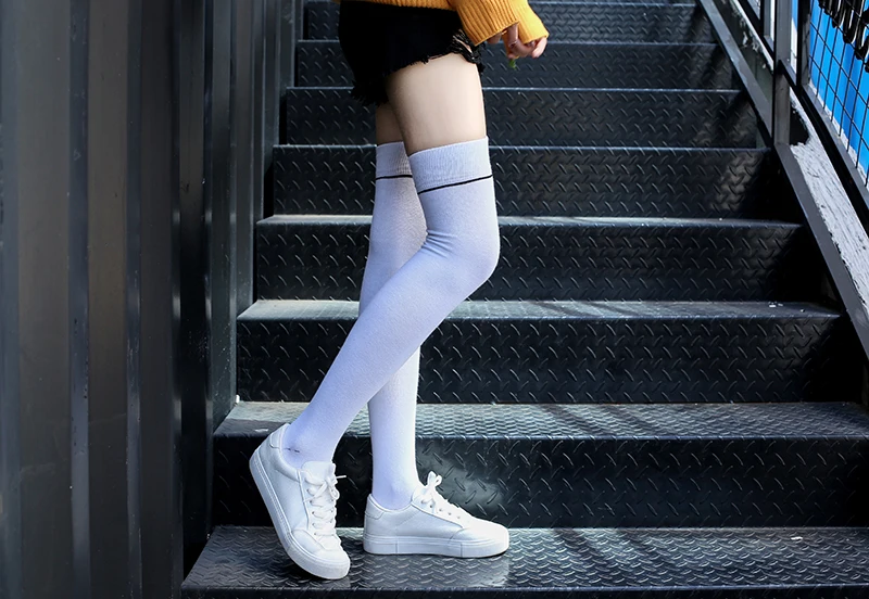 Chaussettes Au-Dessus du Genou Charcoal (2 paires