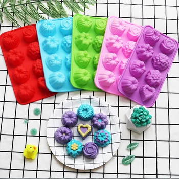 

Sugar Fort 8-Even "Silica Gel Jelly Mousse Mould Cold Handmade Soap Mould Cake Mould Mould DIY