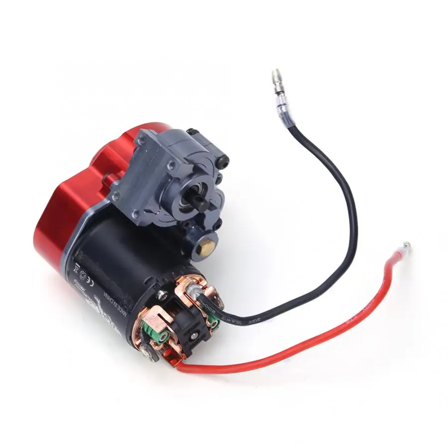 

Hot 55T Metal RC Gearbox Transmission Box with 540 Motor Fit for Axial SCX 1/10 RC Crawler Car RC Spare Part Upgrade Gearbox