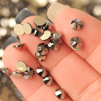 

2088 Hematite Non Hotfix Flatback Crystal Rhinestone For Clothing Glitter DIY Nail Art Decoration Loose Strass