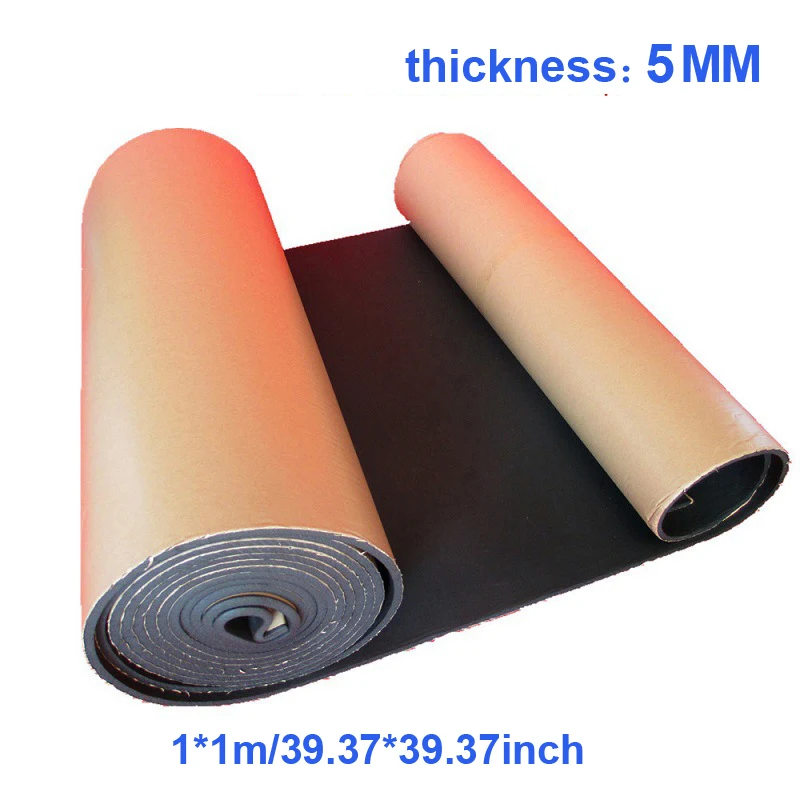 Коричневый Сотовая звуковая подушечка Deadening Foam Tape 3.3ft 100x100 см фургон 10 мм 1 м* 1 м автомобиль открытый теплоизоляция - Название цвета: Коричневый