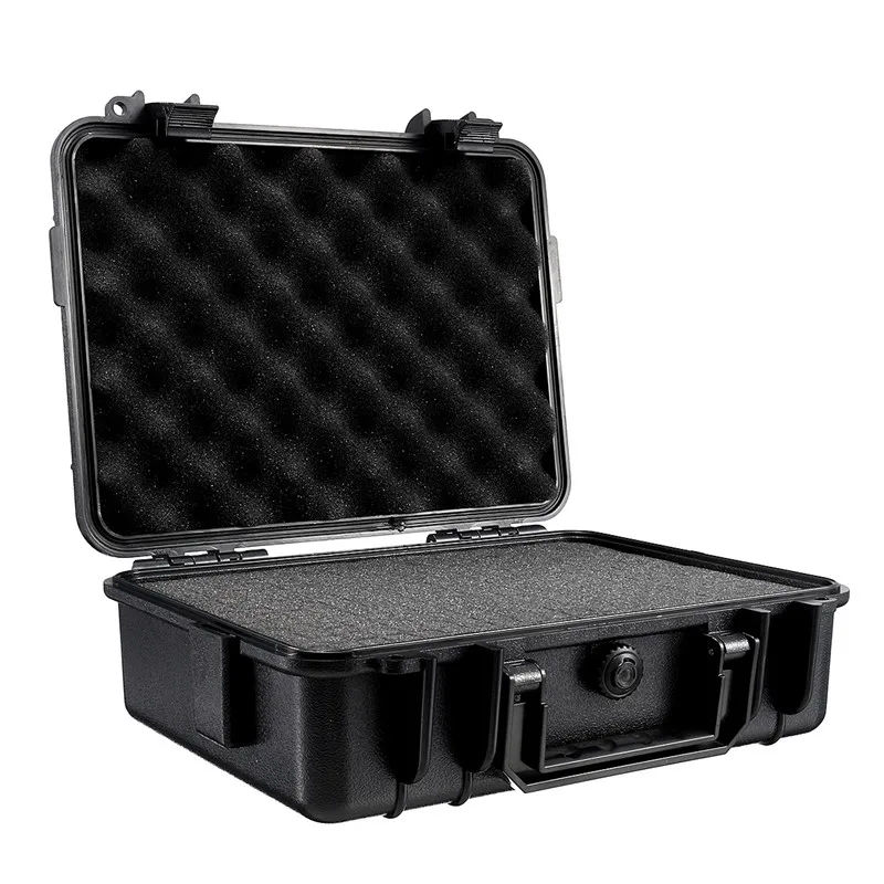 

275*210*90mm ABS Plastic Portable Tool Box Waterproof Safety Equipment Instrument Toolbox Outdoor Impact Resistant with Foam