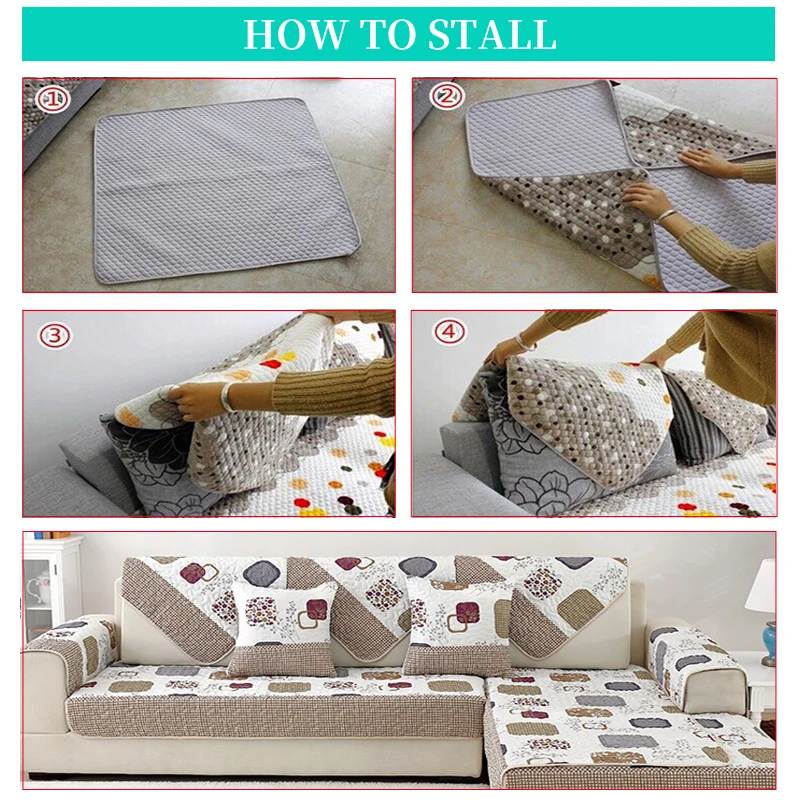 Details about   Sofa Couch Cover For Living Room Thick Plush Warm Sofa Towel CornerSeat Covers 