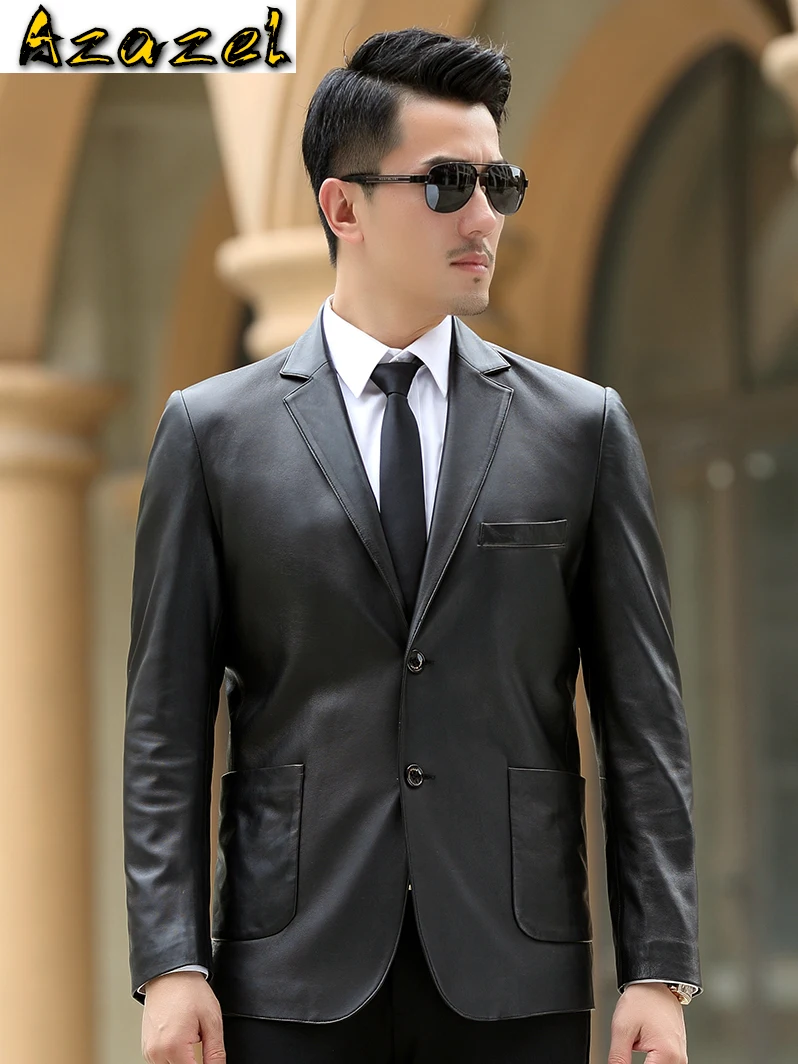 

Azazel Men's Genuine Leather Jacket Men Autumn Suit Man Clothing Spring 2020 New Real Sheepskin Coat Male Ropa Hombre LXR342