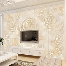 Современный стена в китайском стиле 3D резьба настенная плитка с фоном Гостиная на стену, вокруг телевизора, над диваном настенная Jade пейзаж