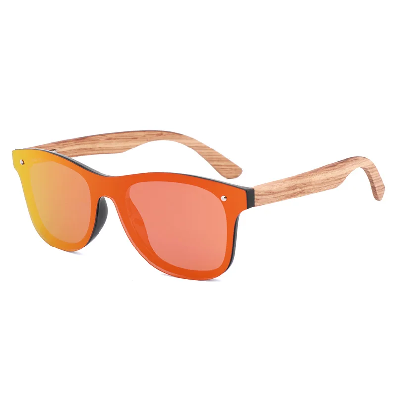 Tortoiseshell солнцезащитные очки Роскошные Модные поляризованные UV400 Зебра Дерево ray ban солнцезащитные очки Оттенки для женщин - Цвет линз: Red  Zebra wood