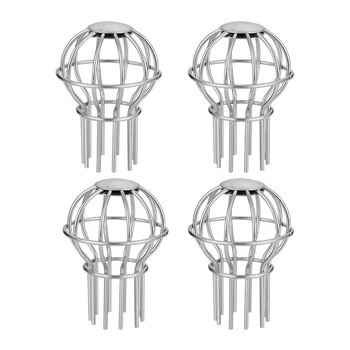 

4 Pcs 2 Inches Gutter Guard Downspout Leaf Filter Stainless Steel Gutter Sn Covers for Stopping Blockage Leaves