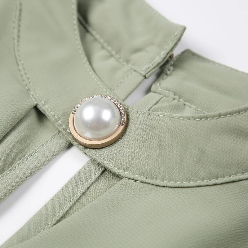 New Autumn Fashion Cute Women Shirts Ruffles Full Sleeve Chiffonp Super Fairy Blouse Shirt White Green Yellow 9538
