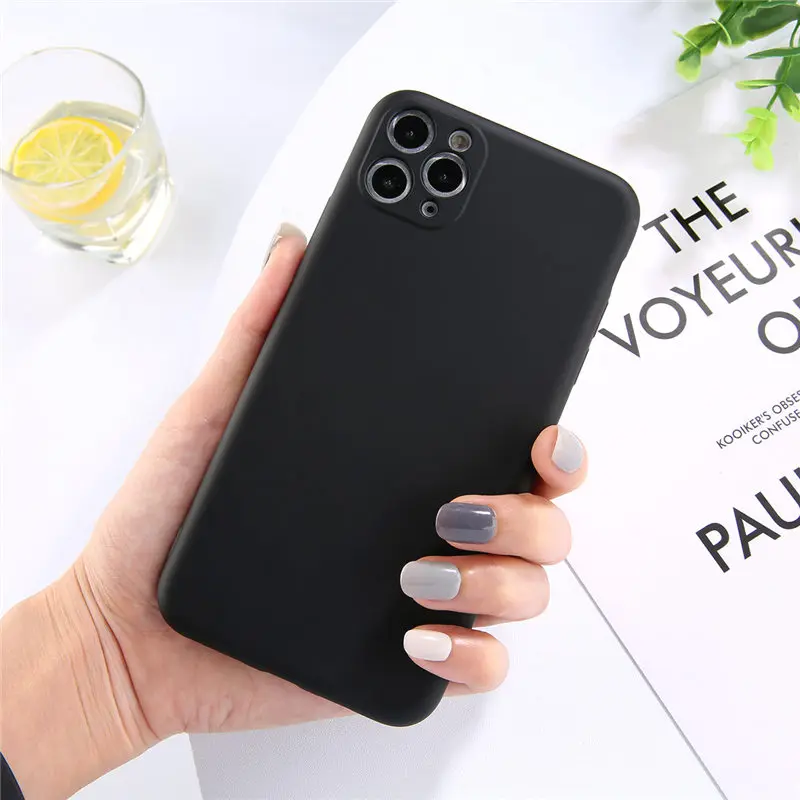 Lovebay мягкий жидкий силиконовый чехол для телефона для iPhone 11 11 Pro Max карамельный цвет сплошной ТПУ задняя крышка для Apple iPhone 11 чехол оболочка - Цвет: B