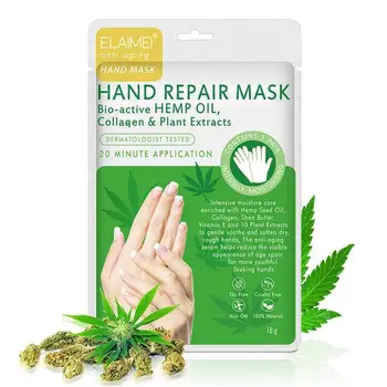 

Hand Mask Paraffin Effective Hemp Oil Hand Mask Gloves Foot Mask Pedicure Exfoliating Collagen Nourish Moisture Whiten Skin Care